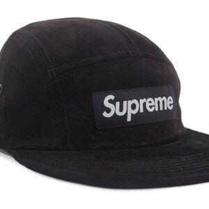 Supreme Suede Camp Cap (SS18) Black